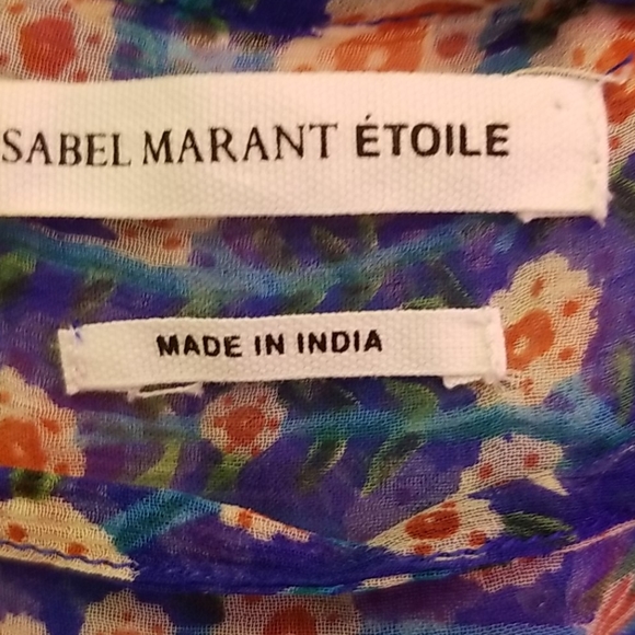 ISABEL MARANT ETOILE blue floral dress - Picture 6 of 6
